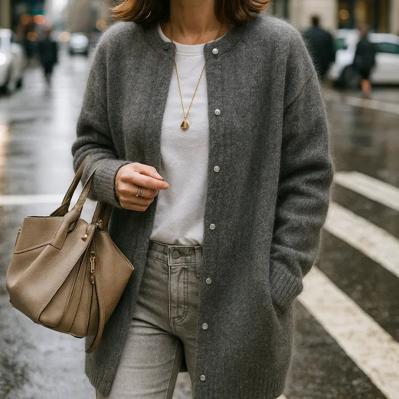 Juliette™ – Lang cardigan i blød uld