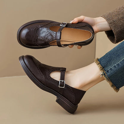 Dame Retro Mary Jane Sko