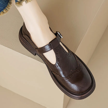 Dame Retro Mary Jane Sko