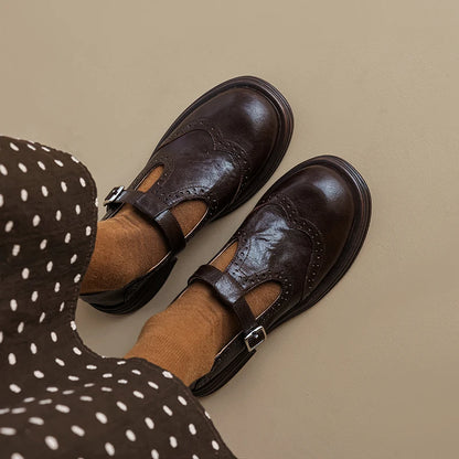 Dame Retro Mary Jane Sko