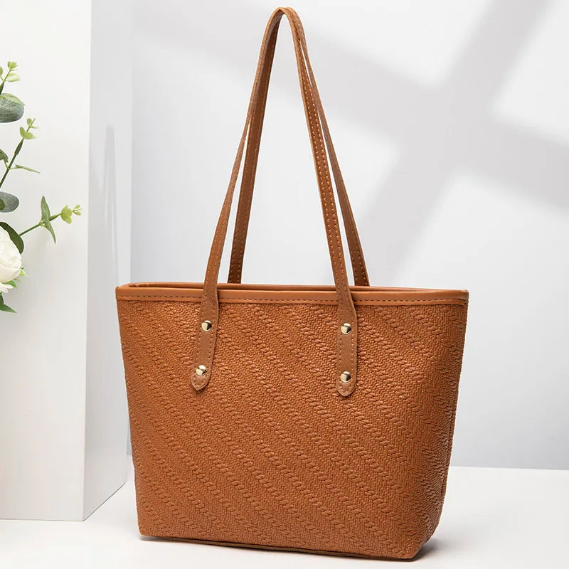 MERCER™ Stor Kapacitets Retro Shopper Taske