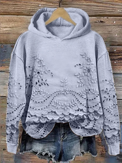 Sachzna | Sweatshirt med blomsterprint